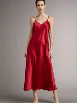 100% Seide Nachtkleid lang DORINE von Vivis
