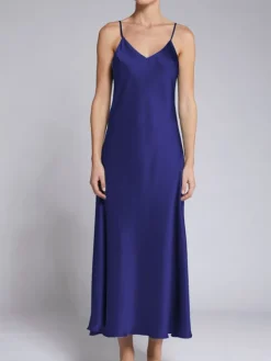 100% Seide Nachtkleid lang DORINE von Vivis
