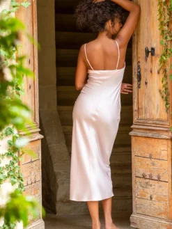 100% Seide Nachtkleid lang SOIE ODANA Marjolaine