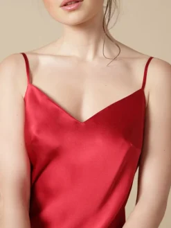 100% Seide Nachtkleid lang SOIE ODANA uni von Marjolaine