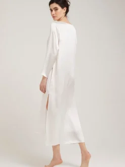 100% Seide Nachtkleid VIOLETTA uni von Vivis