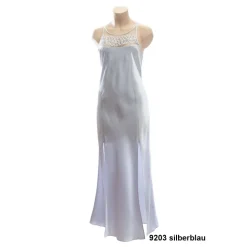 100% Seide Negligé HAREM PIPING lang von Luna di Seta