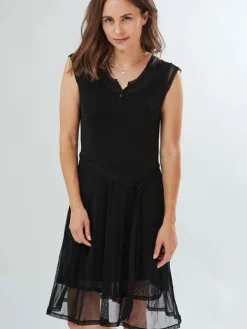 100% Seide Netztüll Kleid von Kokon Zwo