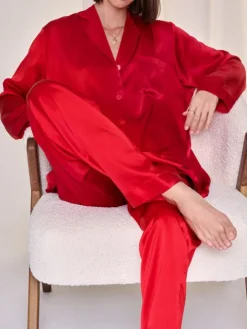 100% Seide Pyjama KLASSIK SATIN von Eva B. Bitzer