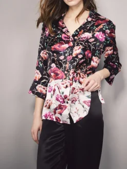 100% Seide Pyjama ROSES von Eva B. Bitzer