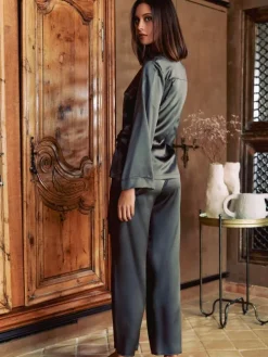 100% Seide Pyjama SOIE FANTAISIE aus Satin von Marjolaine