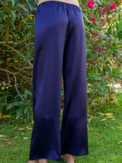 100% Seide PYJAMAHOSE Soie Unie für Damen Marjolaine