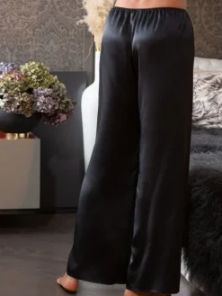 100% Seide PYJAMAHOSE Soie Unie von Marjolaine