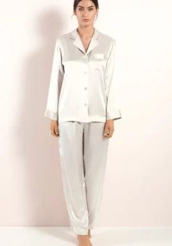100% Seide Schlafanzug CLASSICO von Luna di Seta