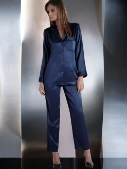 100% Seide Schlafanzug CLASSICO von Luna di Seta