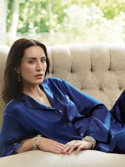 100% Seide Schlafanzug CLASSICO von Luna di Seta