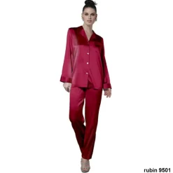 100% Seide Schlafanzug CLASSICO von Luna di Seta