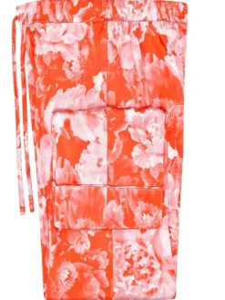 100% Seide Schlafanzug Elisabetha in TEA GARDEN RED von Radice