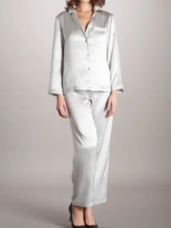 100% Seide Schlafanzug LAILA klassisch von Vivis