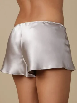 100% Seide SHORTS Soie Unie Satin Marjolaine