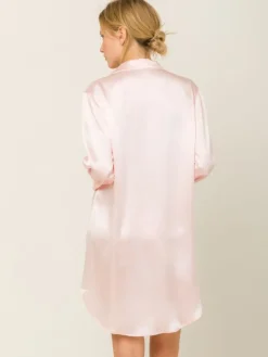 100% Seide Sleepshirt CAMILLA UNI pastell von Radice