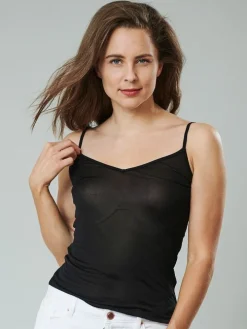 100% Seide SPAGHETTI TOP transparent von Kokon Zwo