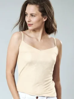 100% Seide SPAGHETTI TOP transparent Kokon Zwo