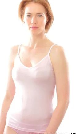 100% Seide SPAGHETTI-TOP uni von Alkena