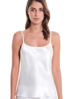 100% Seide Trägertop CLASSICO No. 2 Satin Luna di Seta