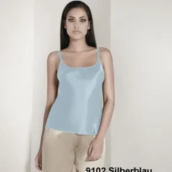 100% Seide Trägertop CLASSICO No. 2 Satin Luna di Seta