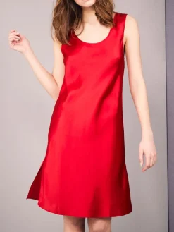 100% Seide Träger-Unterkleid KLASSIK SATIN von Eva B. Bitzer