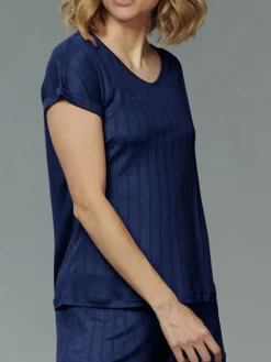 100% Seide T-Shirt AJOUR fein von Kokon Zwo