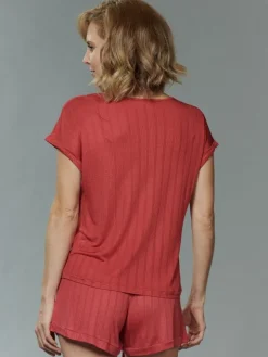 100% Seide T-Shirt AJOUR fein von Kokon Zwo