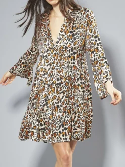 100% Seide Tunika Kleid LEONISSIMA von Eva B. Bitzer