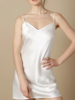 100% Seide Unterkleid SOIE ODA uni von Marjolaine