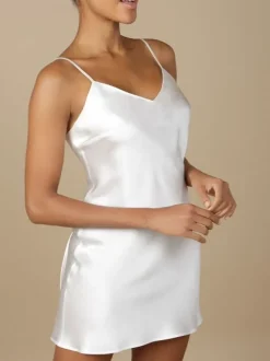 100% Seidennachthemd GLYCINE uni von Marjolaine