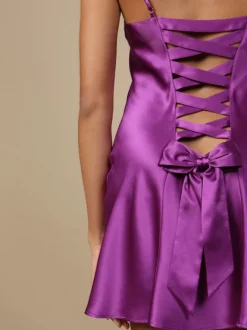 100% Seidennachthemd Satin GLYCINE von Marjolaine