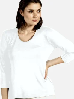 3/4-Arm Shirt CINDA No. 2 von Kokon Zwo mit Seide und Leinen