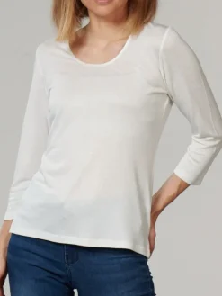 3/4-Arm Shirt CINDA von Kokon Zwo mit Seide und Leinen