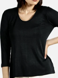 3/4-Arm Shirt CINDA von Kokon Zwo mit Seide und Leinen