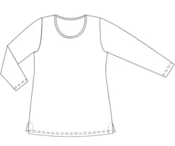 3/4-Arm Shirt CINDA von Kokon Zwo mit Seide und Leinen