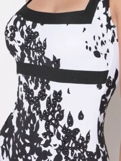 Badeanzug RAMAGE weiß-schwarz von Ritratti Mare