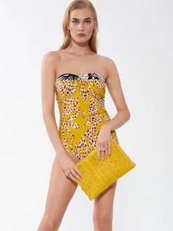 Bandeau Badeanzug SANTORINI maisgelb von Fürstenberg