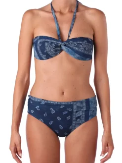 Bandeau-Bikini IBIZA in blau von Ritratti Mare