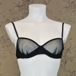 Bügel-BH mit Seide BEAU BRA schwarz C-Cup von Shell Belle Couture