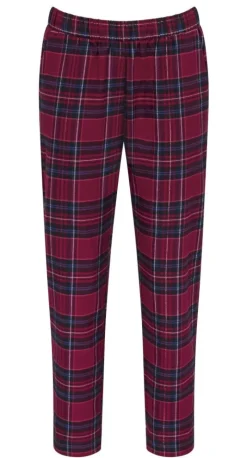Bio Baumwolle Flanell Pyjama Hose LOUNGE ME COTTON kariert von Triumph