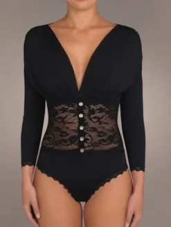 Body OSIRIS 41 schwarz mit Spitze von Suggest