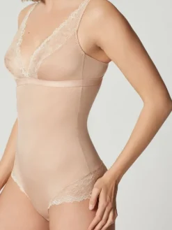 Body SHADE mit Spitze uni von Maison Lejaby