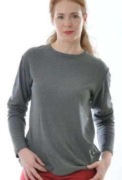 Bourette Seide LANGARM SHIRT von Alkena