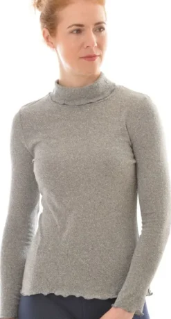 Bourette Seide ROLLKRAGEN SHIRT von Alkena