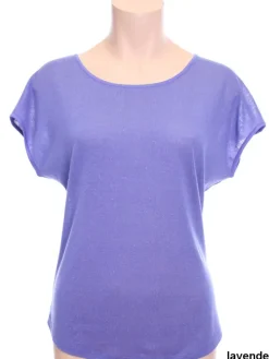 Bourette Seidenmix Sommer T-SHIRT uni von Alkena