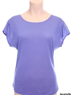 Bourette Seidenmix Sommer T-SHIRT uni von Alkena