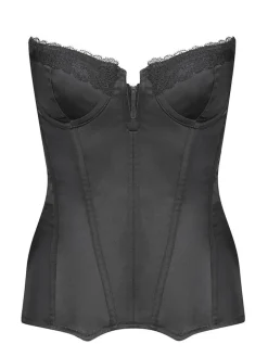 Bustier Corsage MEDICIS 5 SATIN NOIR schwarz von Cadolle