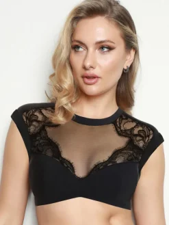 Bustier LOVE GLOWS mit Blumenspitze von Prelude Milano