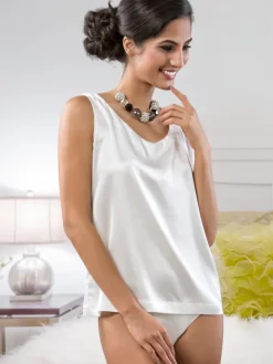 Camisole-Top Stretchseide SEVERA von Cotton Club Seta Superior